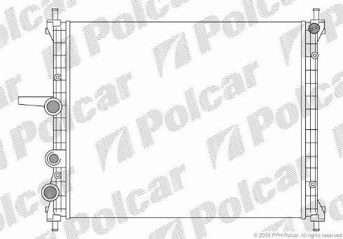 Polcar 3018089X - Радіатор, охолодження двигуна autozip.com.ua