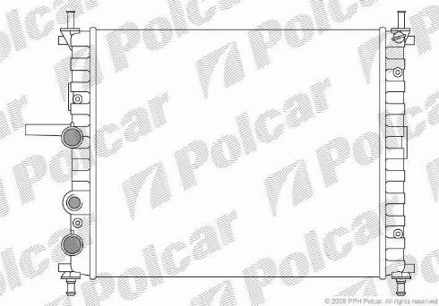 Polcar 301808-9 - Радіатор, охолодження двигуна autozip.com.ua