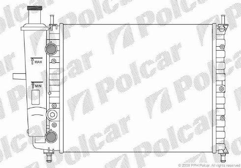 Polcar 301808-5 - Радіатор, охолодження двигуна autozip.com.ua