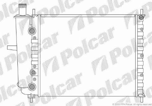 Polcar 3018081X - Радіатор, охолодження двигуна autozip.com.ua