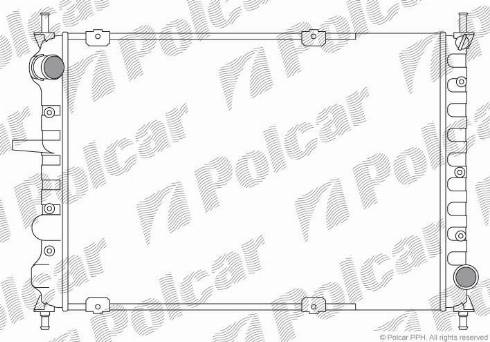 Polcar 3018082X - Радіатор, охолодження двигуна autozip.com.ua