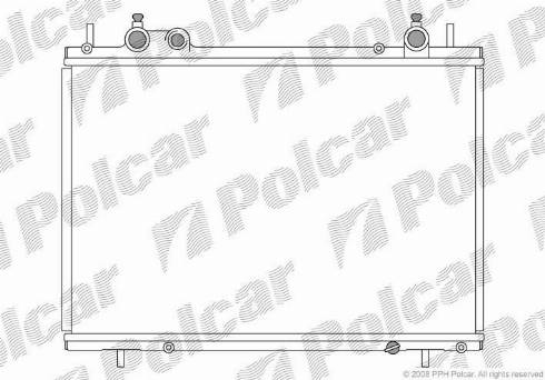 Polcar 3018087X - Радіатор, охолодження двигуна autozip.com.ua
