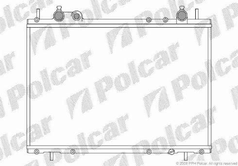 Polcar 301808-7 - Радіатор, охолодження двигуна autozip.com.ua