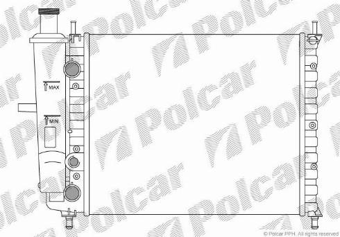 Polcar 301808A1 - Радіатор, охолодження двигуна autozip.com.ua