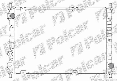 Polcar 301808A2 - Радіатор, охолодження двигуна autozip.com.ua