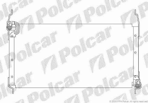 Polcar 3018K8B1 - Конденсатор, кондиціонер autozip.com.ua