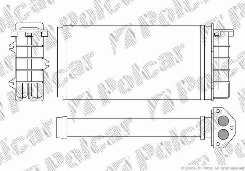 Polcar 3018N81X - Теплообмінник, опалення салону autozip.com.ua
