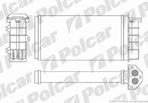 Polcar 3018N8-1 - Теплообмінник, опалення салону autozip.com.ua