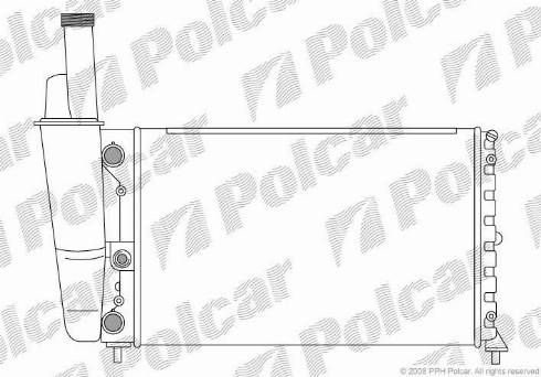 Polcar 301708-2 - Радіатор, охолодження двигуна autozip.com.ua