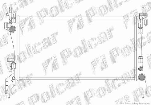 Polcar 308508-1 - Радіатор, охолодження двигуна autozip.com.ua