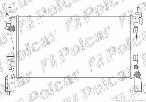 Polcar 308508-2 - Радіатор, охолодження двигуна autozip.com.ua