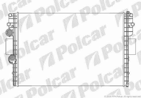 Polcar 3080081X - Радіатор, охолодження двигуна autozip.com.ua