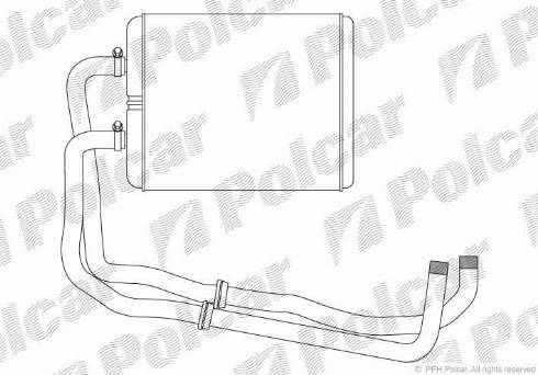 Polcar 3080N84X - Теплообмінник, опалення салону autozip.com.ua