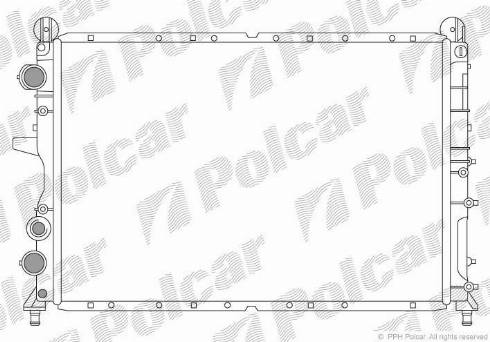 Polcar 3037082X - Радіатор, охолодження двигуна autozip.com.ua