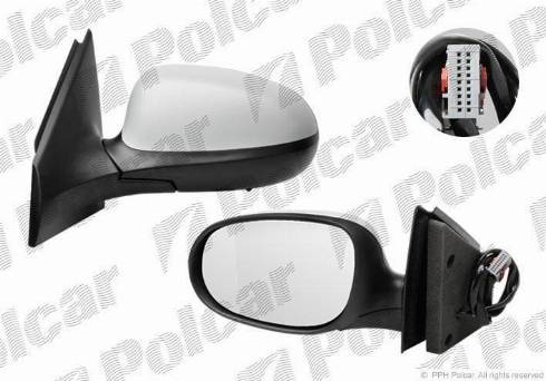 Polcar 3029528M - Зовнішнє дзеркало autozip.com.ua