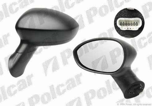 Polcar 3024523M - Зовнішнє дзеркало autozip.com.ua