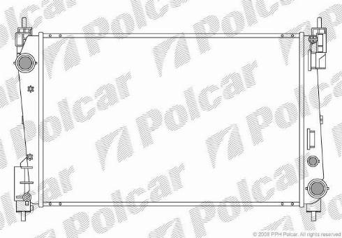 Polcar 3024081X - Радіатор, охолодження двигуна autozip.com.ua