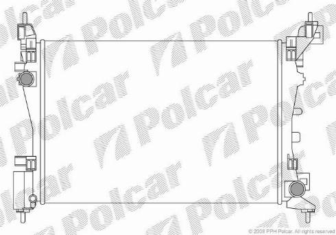 Polcar 3024083X - Радіатор, охолодження двигуна autozip.com.ua