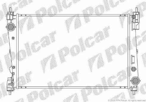 Polcar 3024082X - Радіатор, охолодження двигуна autozip.com.ua