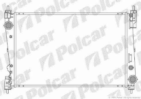 Polcar 302408-2 - Радіатор, охолодження двигуна autozip.com.ua