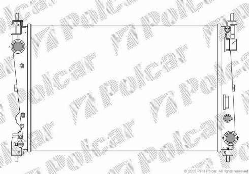 Polcar 302408A2 - Радіатор, охолодження двигуна autozip.com.ua