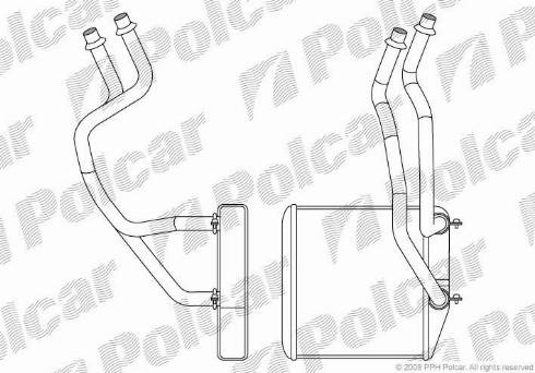 Polcar 3024N81X - Теплообмінник, опалення салону autozip.com.ua