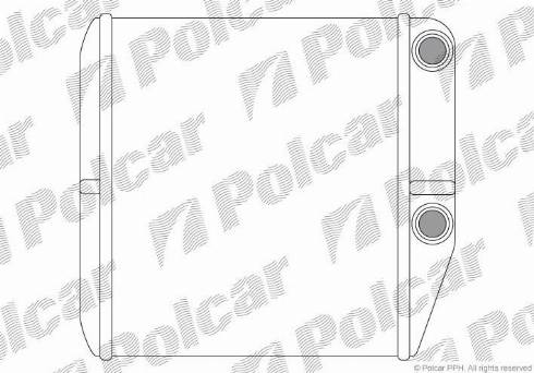 Polcar 3024N8-2 - Радіатор пічки Citroen Nemo Fiat Fiorino.Linea. Punto 0.9-1.9D 06.05- autozip.com.ua