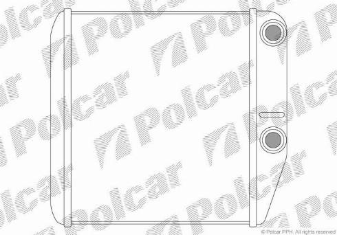 Polcar 3025N8-1 - Теплообмінник, опалення салону autozip.com.ua