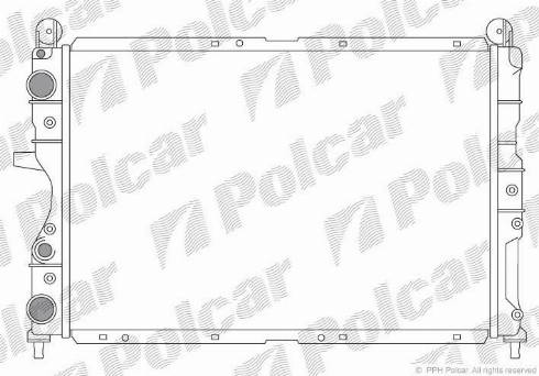 Polcar 3026083X - Радіатор, охолодження двигуна autozip.com.ua