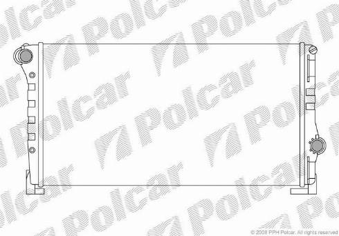 Polcar 302308A3 - Радіатор, охолодження двигуна autozip.com.ua