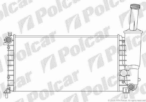 Polcar 3022086X - Радіатор, охолодження двигуна autozip.com.ua