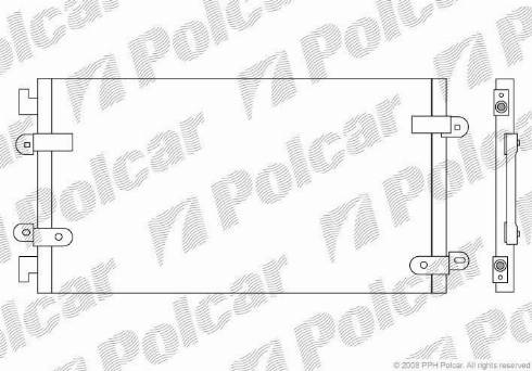 Polcar 3022K83X - Конденсатор, кондиціонер autozip.com.ua