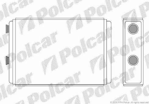 Polcar 3022N81X - Теплообмінник, опалення салону autozip.com.ua