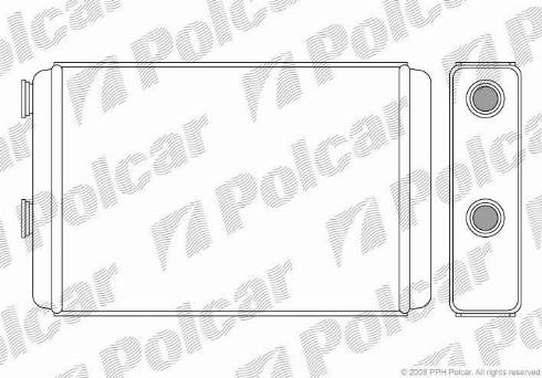 Polcar 3022N8-1 - Теплообмінник, опалення салону autozip.com.ua