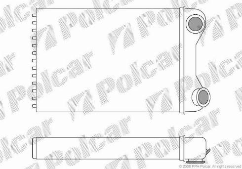 Polcar 3022N82X - Теплообмінник, опалення салону autozip.com.ua