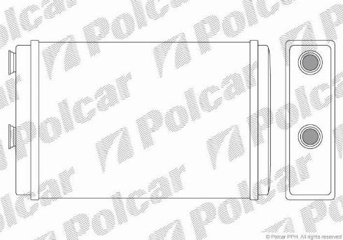 Polcar 3022N8A1 - Теплообмінник, опалення салону autozip.com.ua