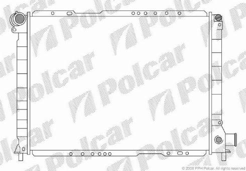 Polcar 3027083X - Радіатор, охолодження двигуна autozip.com.ua