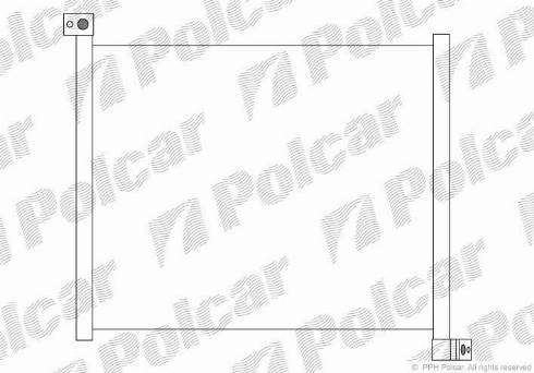 Polcar 3161K8C1 - Конденсатор, кондиціонер autozip.com.ua