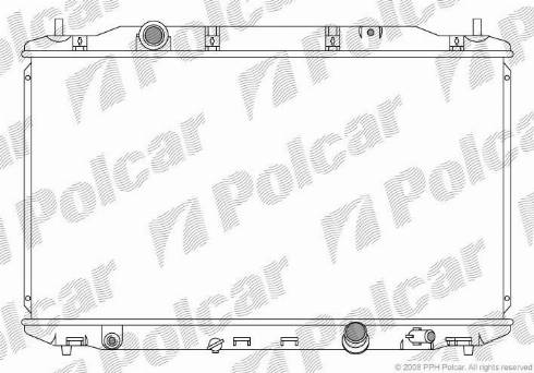 Polcar 3845081K - Радіатор, охолодження двигуна autozip.com.ua