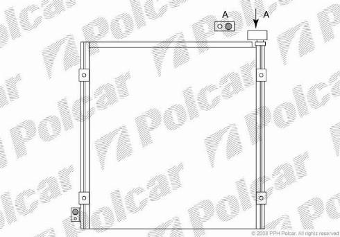 Polcar 3860K8C1 - Конденсатор, кондиціонер autozip.com.ua