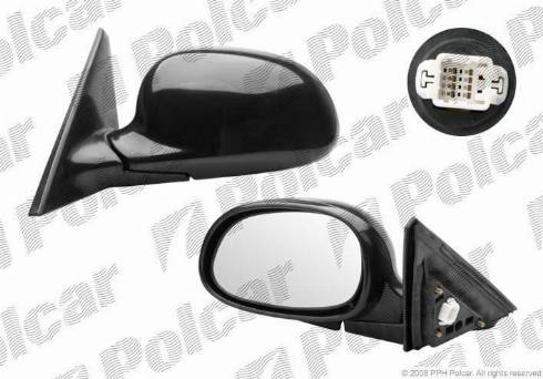 Polcar 3807524M - Зовнішнє дзеркало autozip.com.ua
