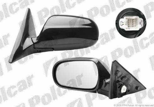 Polcar 3810525M - Зовнішнє дзеркало autozip.com.ua