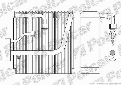 Polcar 3810P8-1 - Випарник, кондиціонер autozip.com.ua