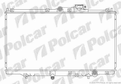 Polcar 3818081K - Радіатор, охолодження двигуна autozip.com.ua