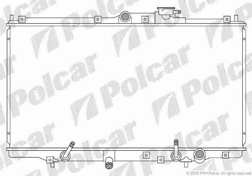 Polcar 3818082K - Радіатор, охолодження двигуна autozip.com.ua