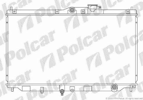 Polcar 3817081K - Радіатор, охолодження двигуна autozip.com.ua