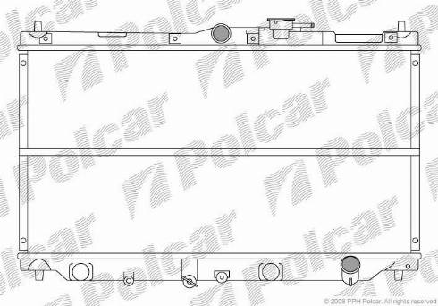 Polcar 381708-1 - Радіатор, охолодження двигуна autozip.com.ua