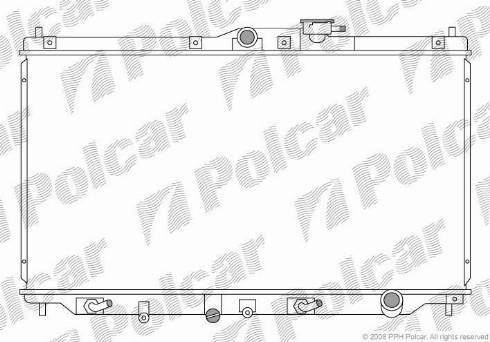 Polcar 3817082K - Радіатор, охолодження двигуна autozip.com.ua