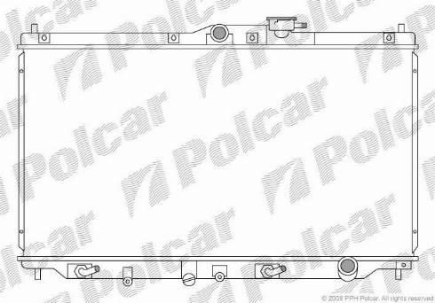 Polcar 381708-2 - Радіатор, охолодження двигуна autozip.com.ua