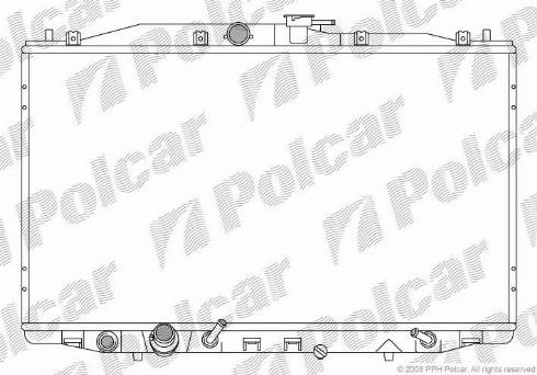 Polcar 383308-2 - Радіатор, охолодження двигуна autozip.com.ua